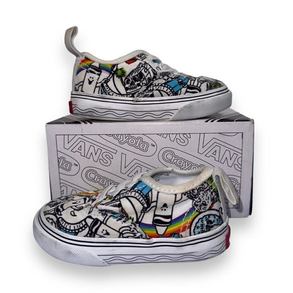 Vans x Crayola Authentic Elas "DIY / Sketch Yours" VN0A34A1ARE Toddler 5